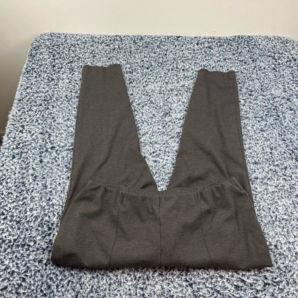 J JIll Ponte Leggings Womens Large Petite Gray Viscose Stretch Pull on Casual